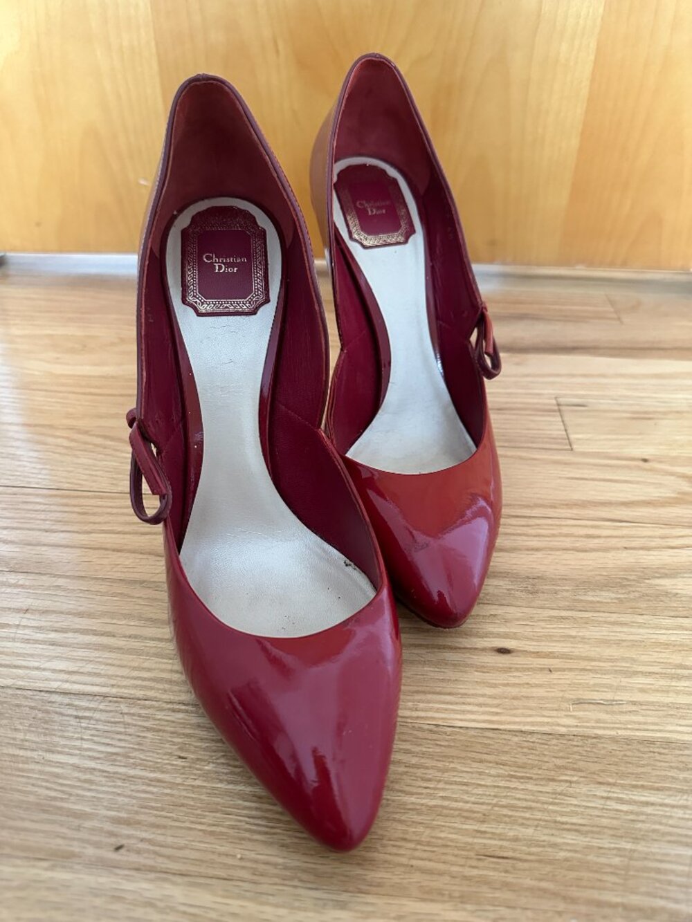 Dior two tone red patent pumps, size 40 - Picture 2 of 5